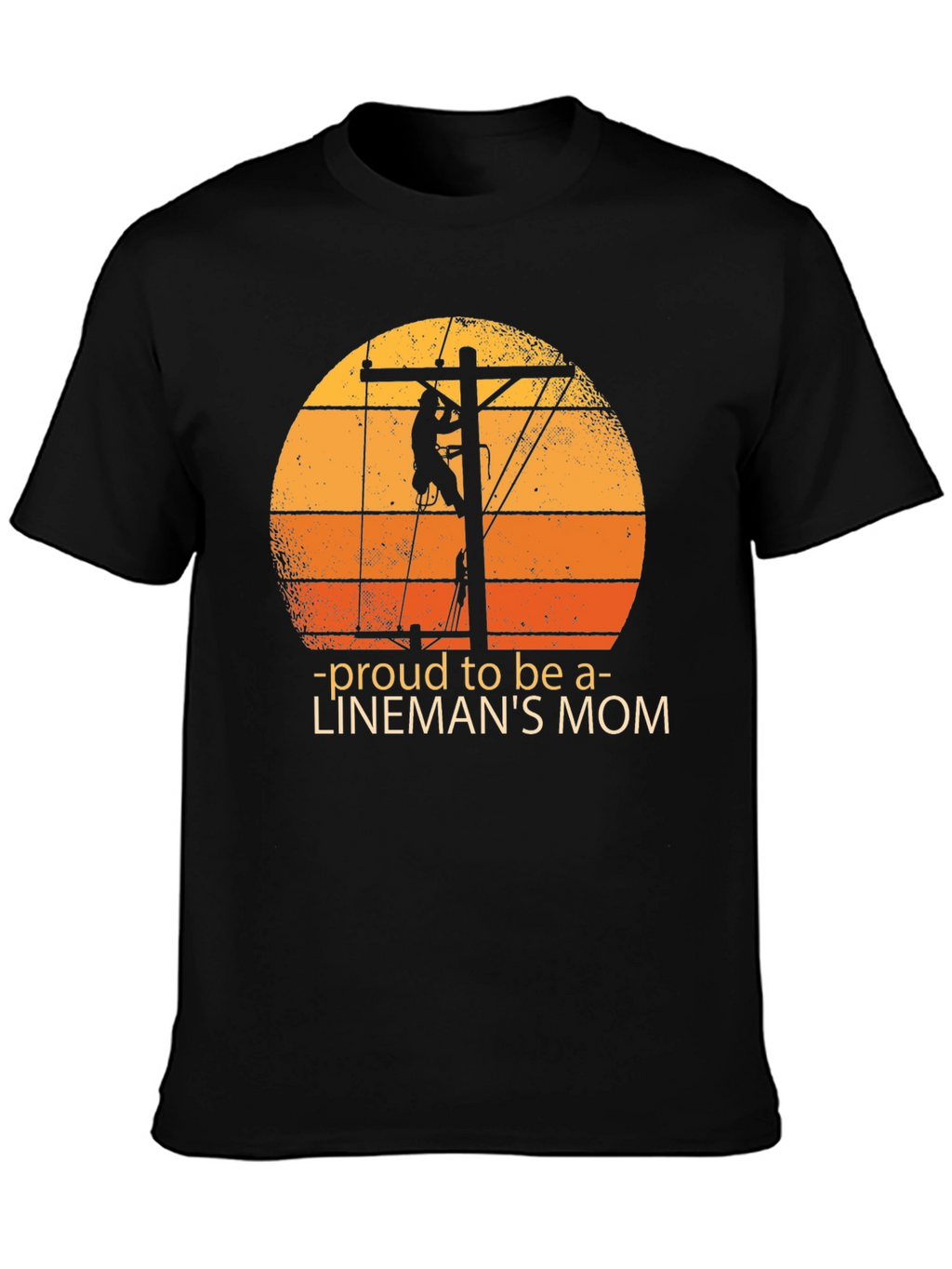 Proud Linemans Mom Graphic Tee
