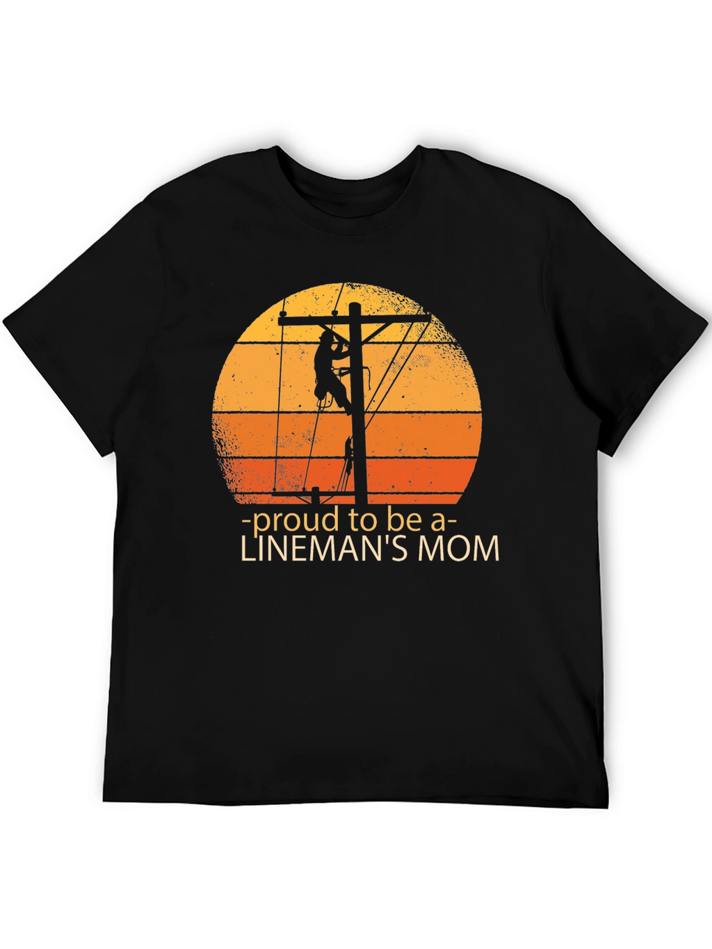Proud Linemans Mom Graphic Tee