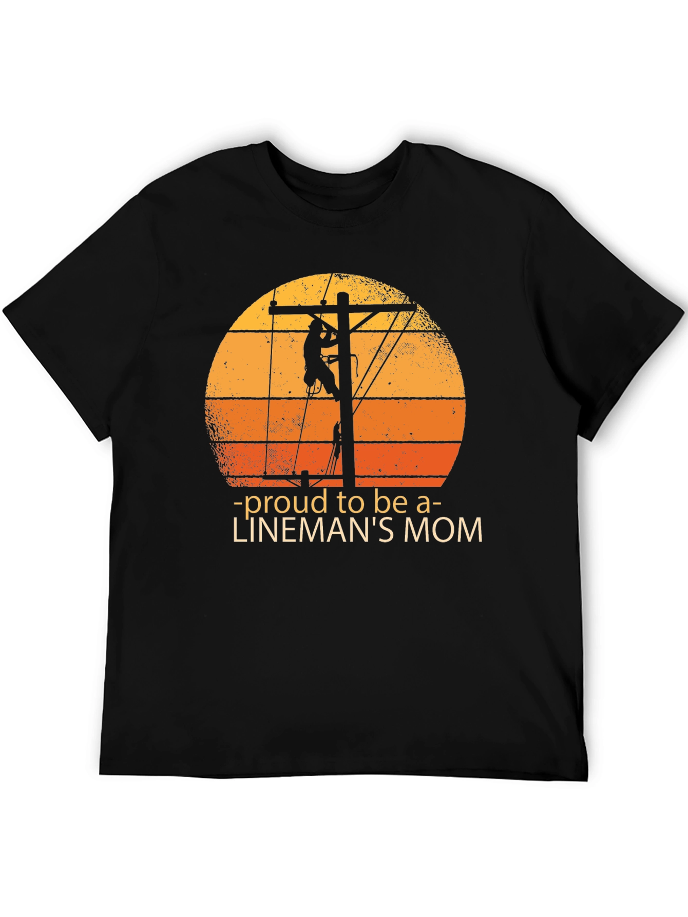 Proud Linemans Mom Graphic Tee