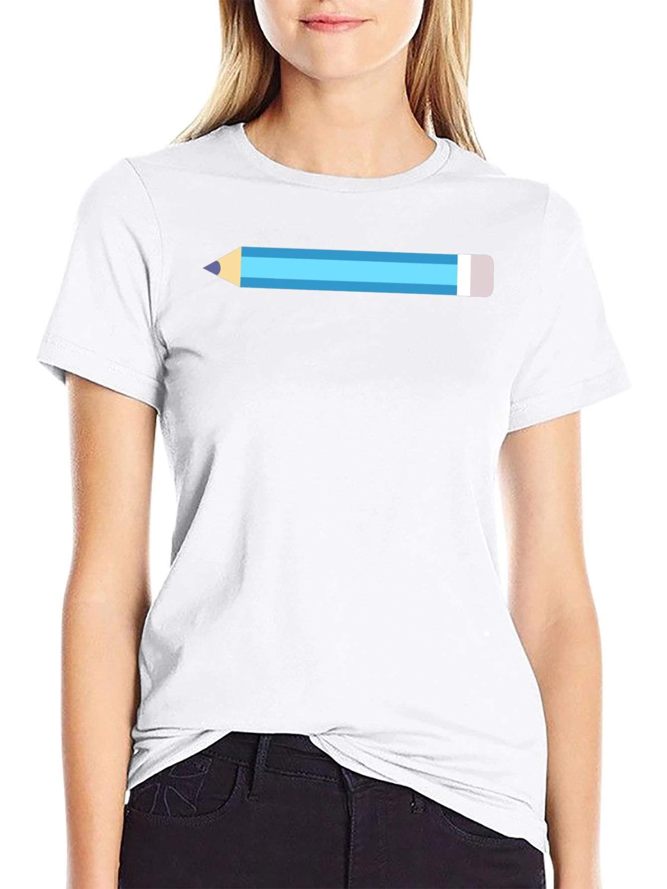 Pencil Graphic T-Shirt - Novelty Tee