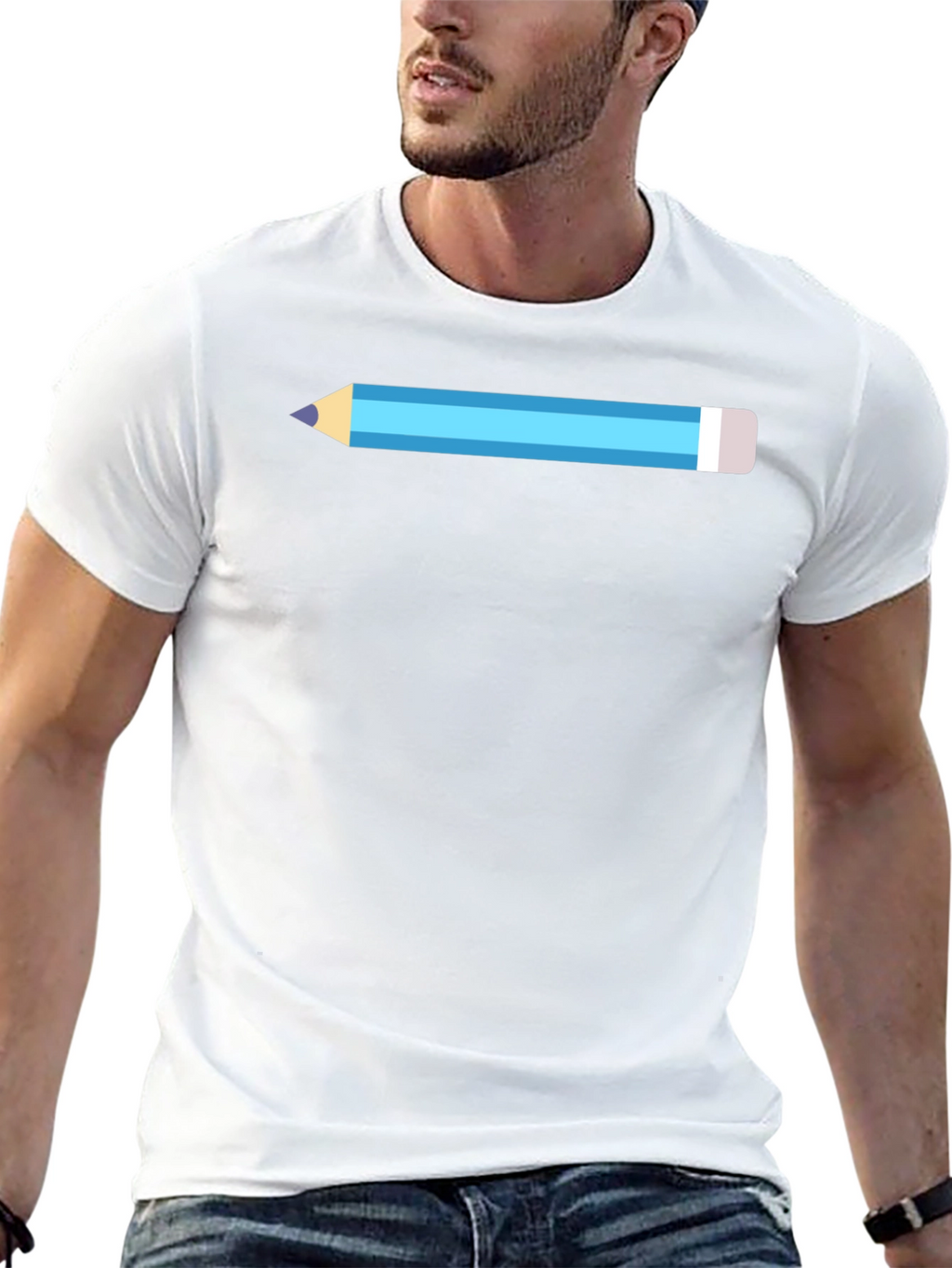 Pencil Graphic T-Shirt - Novelty Tee