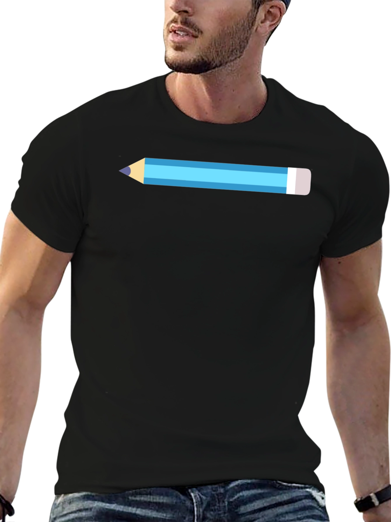 Pencil Graphic T-Shirt - Novelty Tee