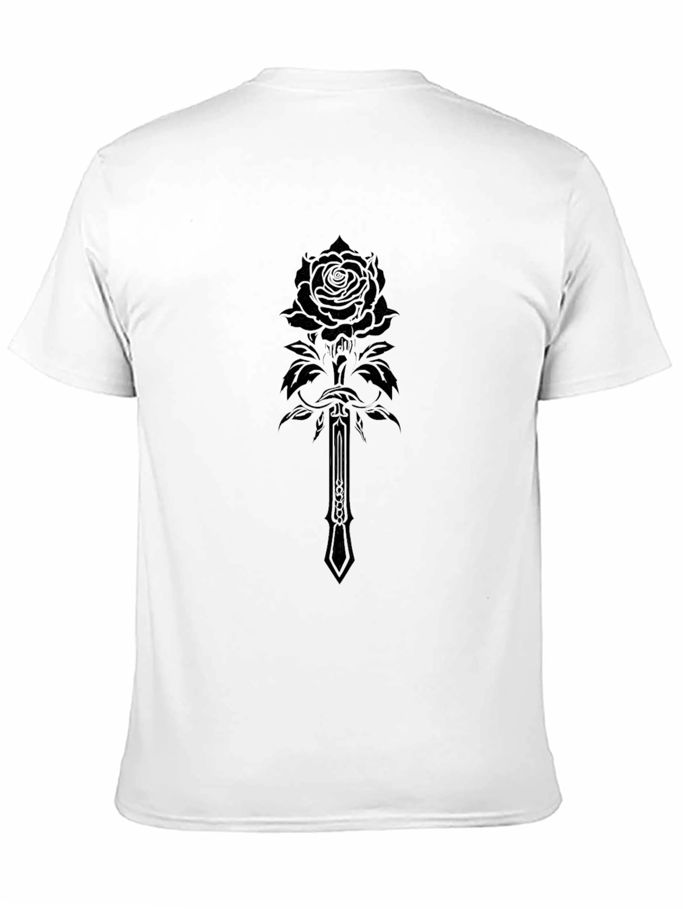 Rose & Sword Black Graphic Tee
