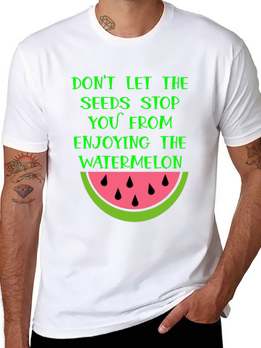 Watermelon Seeds Graphic T-Shirt - Enjoy the Fruit!