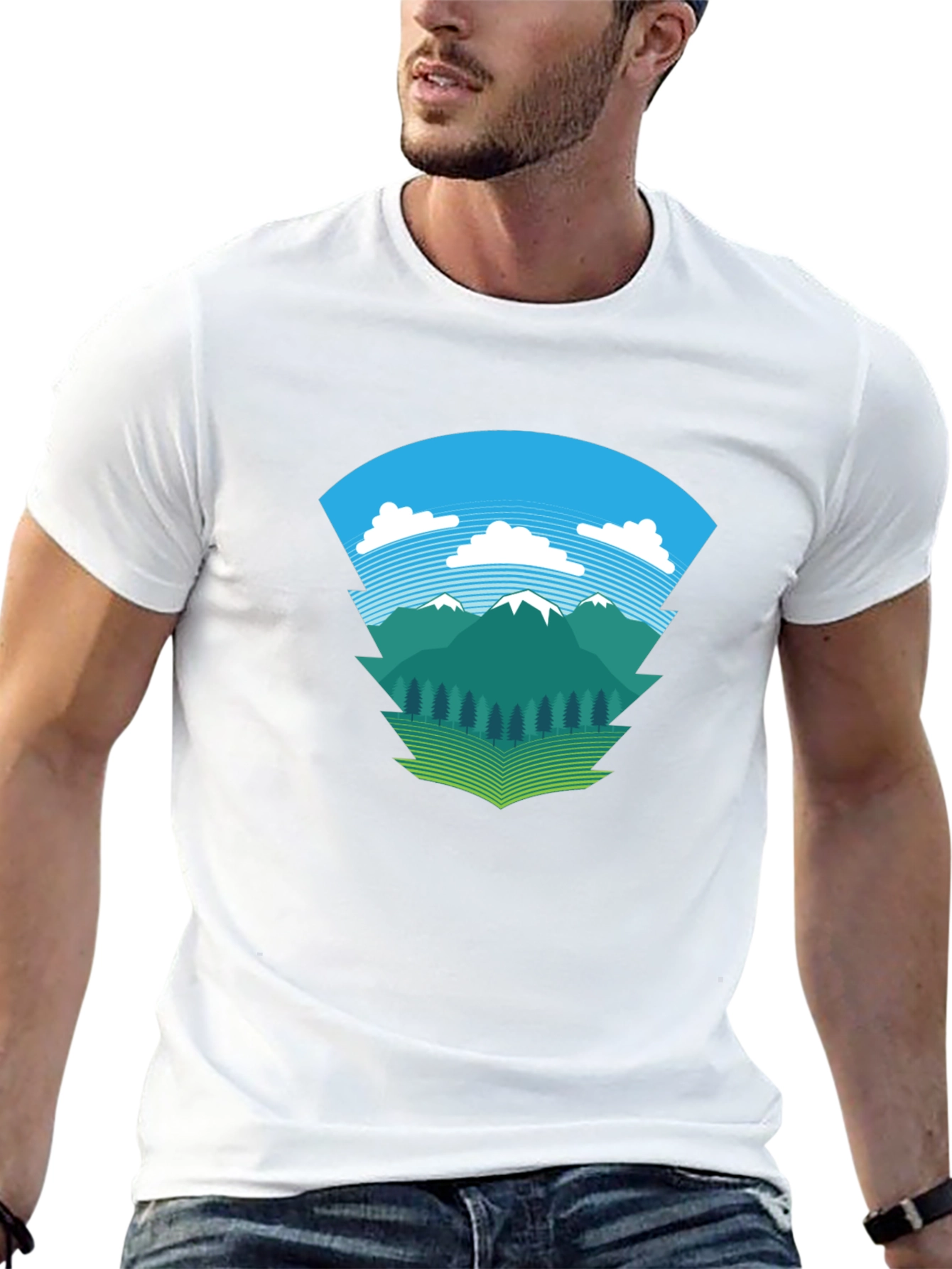 Mountain Graphic Black Tee