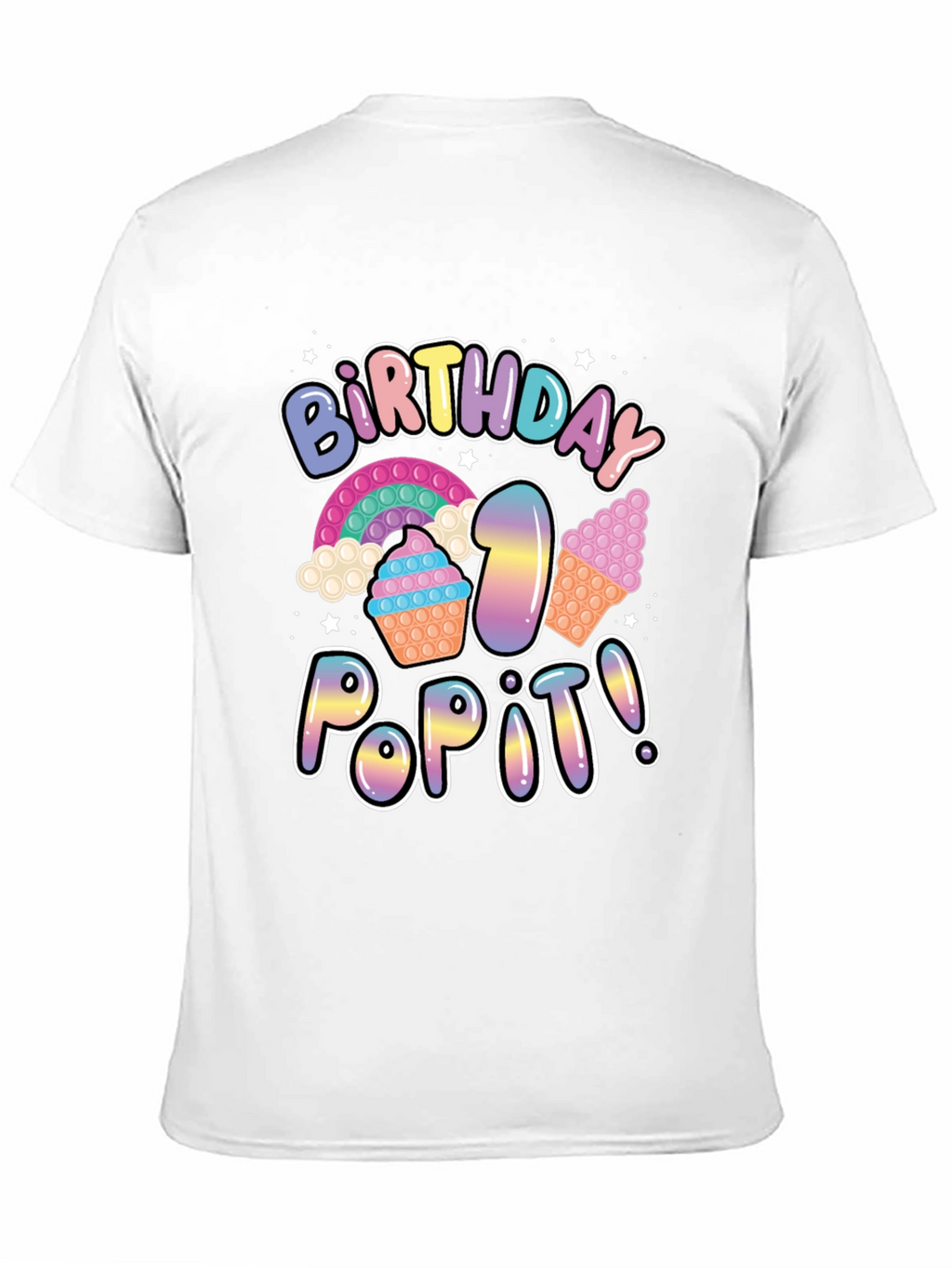 Birthday Pop It! Black T-Shirt