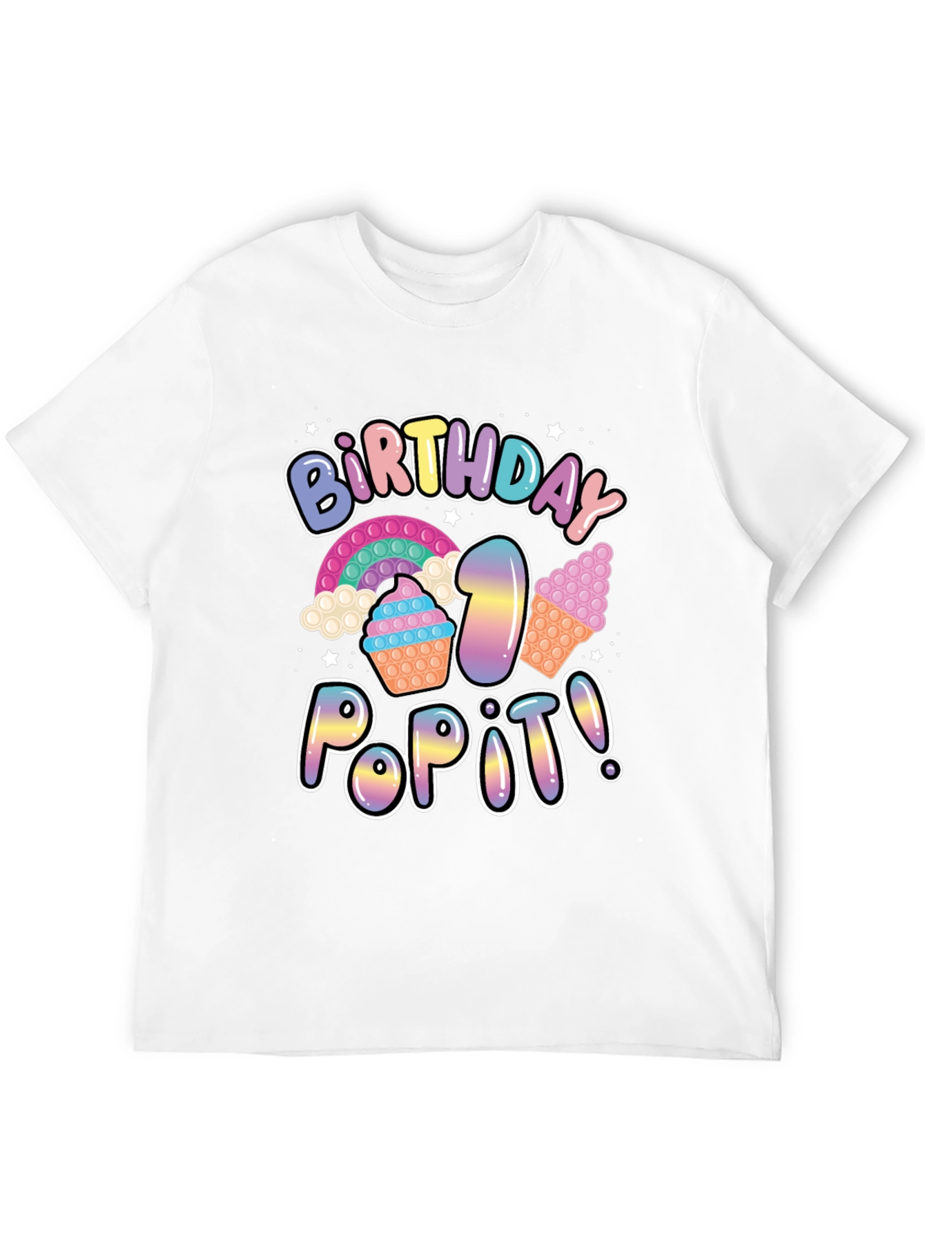 Birthday Pop It! Black T-Shirt
