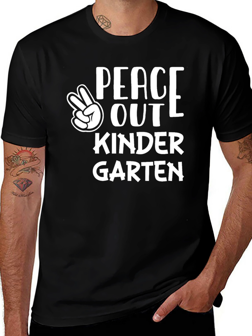 Peace Out Kindergarten T-Shirt Graduation Tee