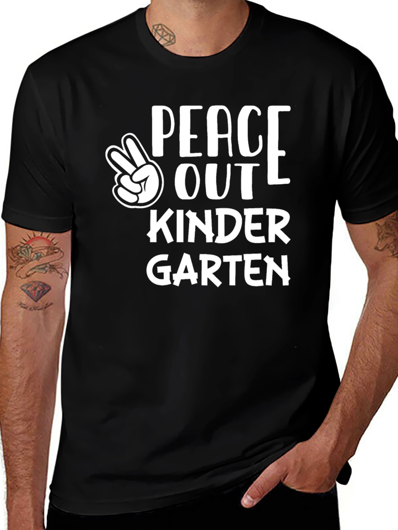 Peace Out Kindergarten T-Shirt Graduation Tee