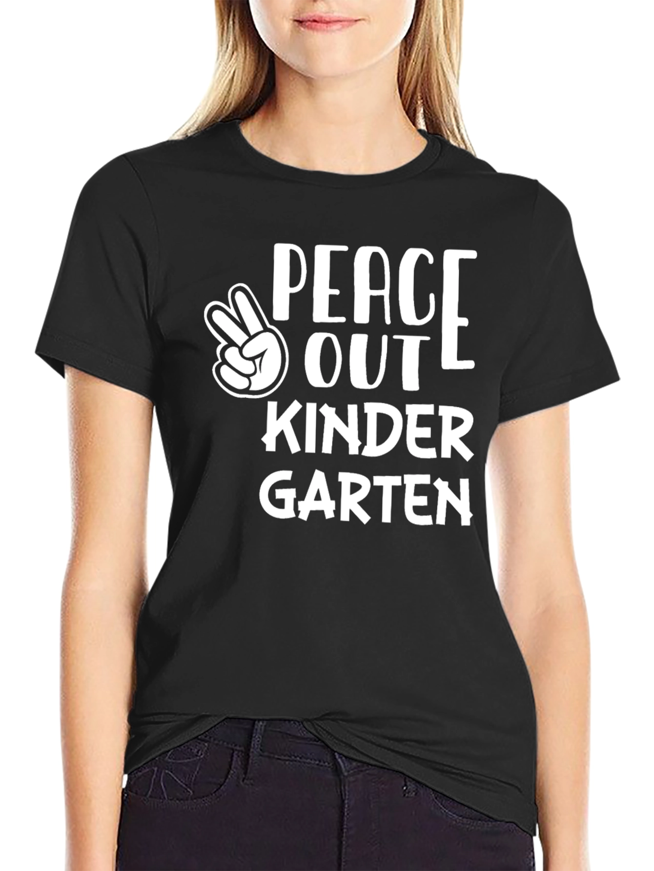 Peace Out Kindergarten T-Shirt Graduation Tee