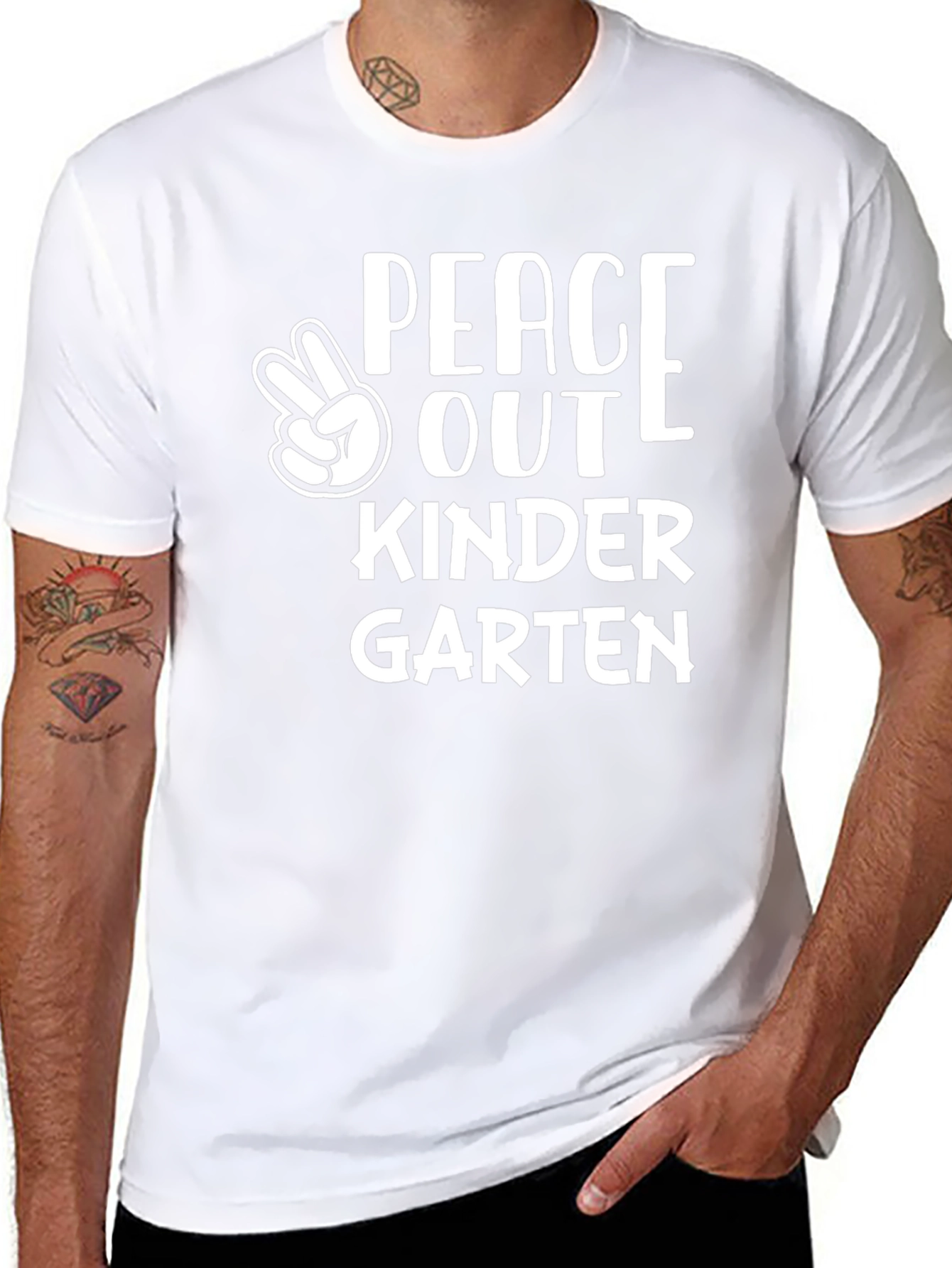 Peace Out Kindergarten T-Shirt Graduation Tee