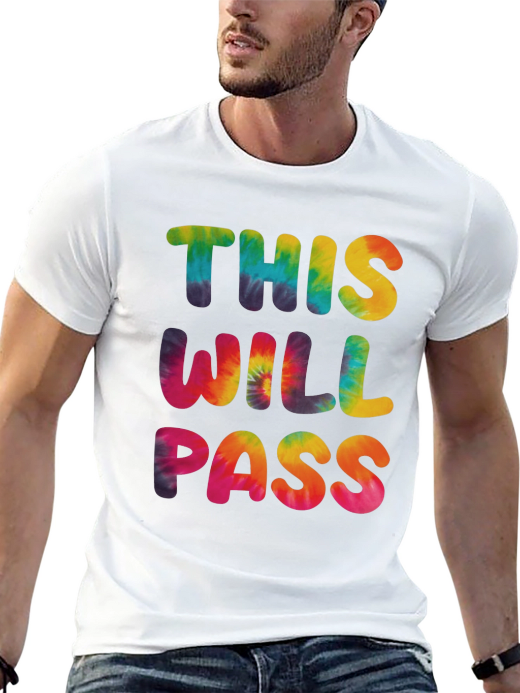 Tie-Dye This Will Pass Graphic Tee