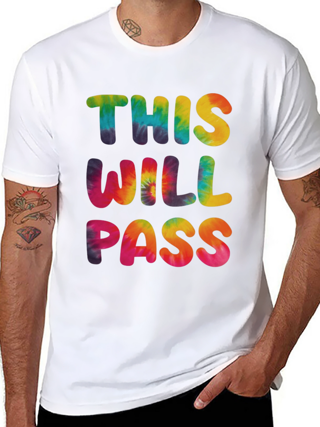 Tie-Dye This Will Pass Graphic Tee