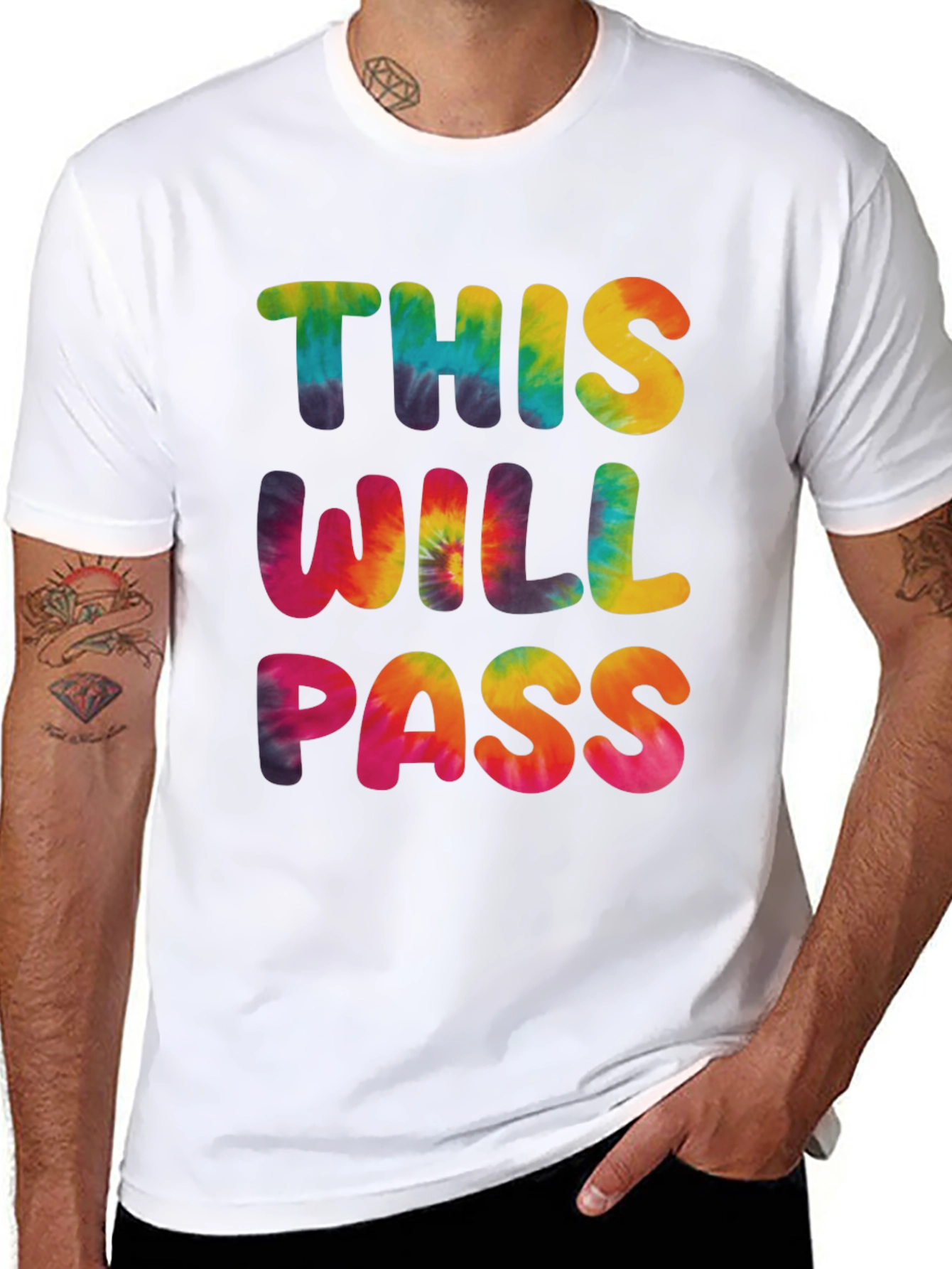 Tie-Dye This Will Pass Graphic Tee