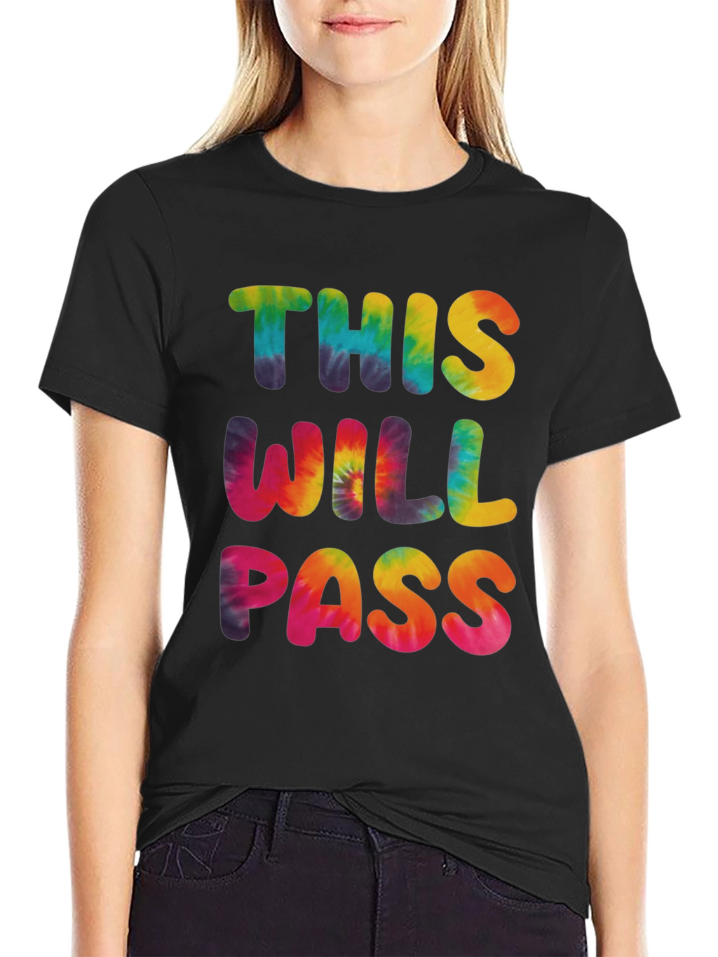Tie-Dye This Will Pass Graphic Tee