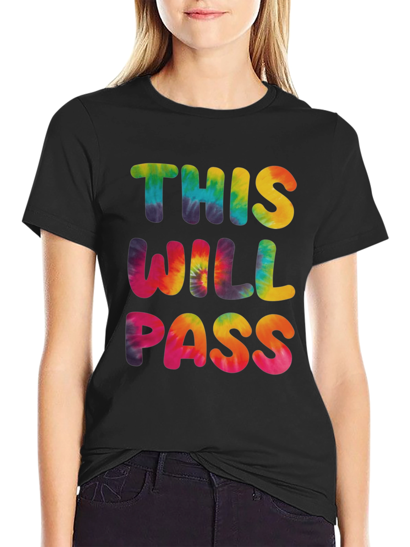 Tie-Dye This Will Pass Graphic Tee
