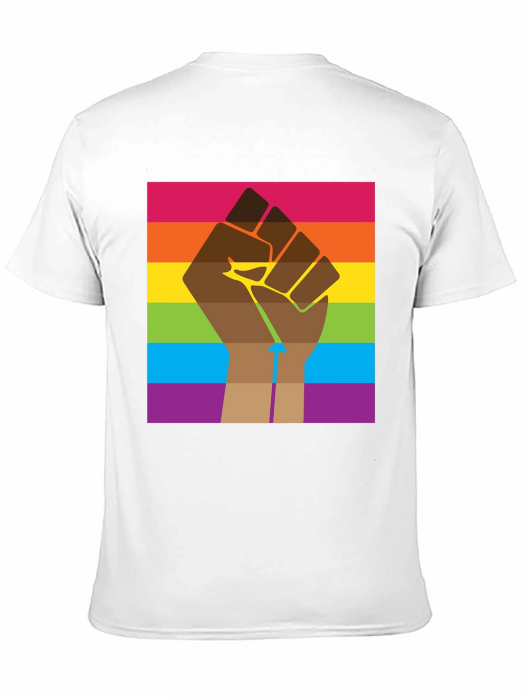 Pride Fist Graphic Tee - Black