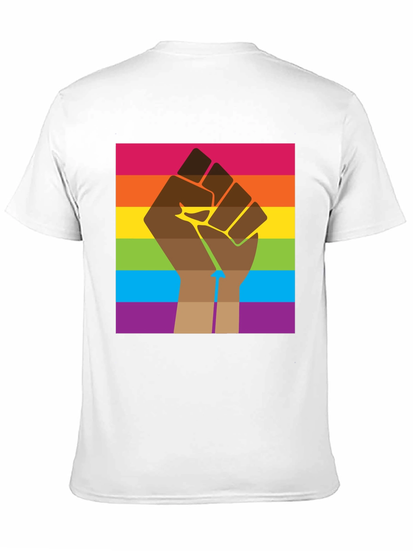 Pride Fist Graphic Tee - Black