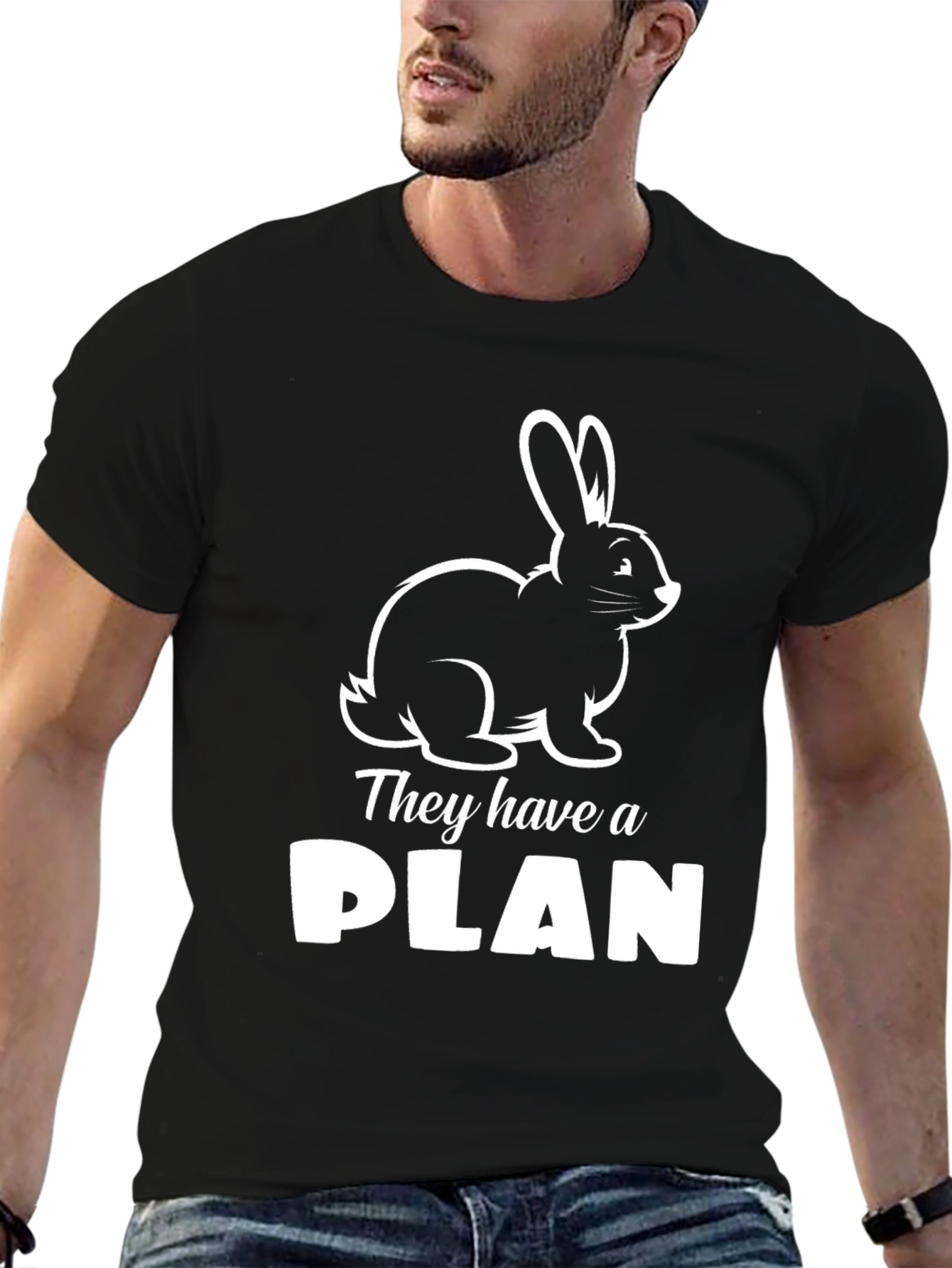 Rabbit Plan T-Shirt - Funny Bunny Tee