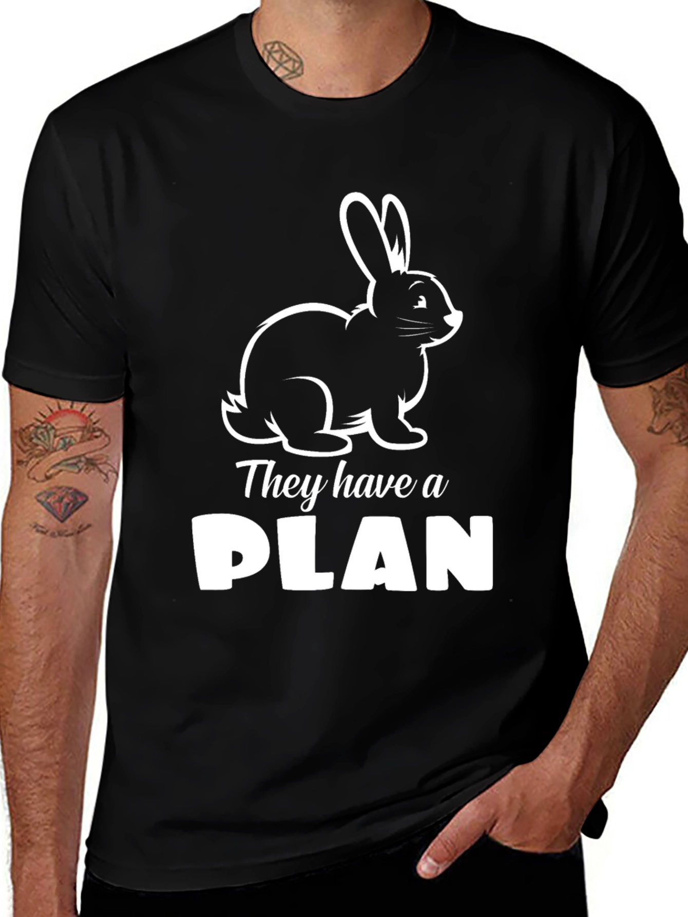 Rabbit Plan T-Shirt - Funny Bunny Tee