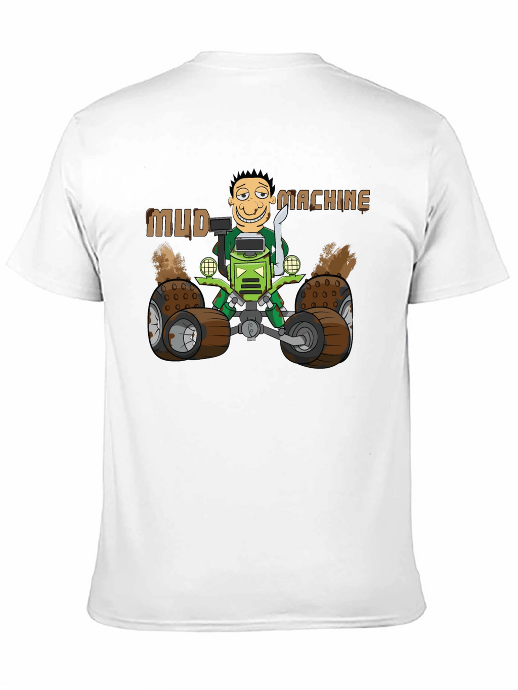 Mud Machine Cartoon Graphic T-Shirt