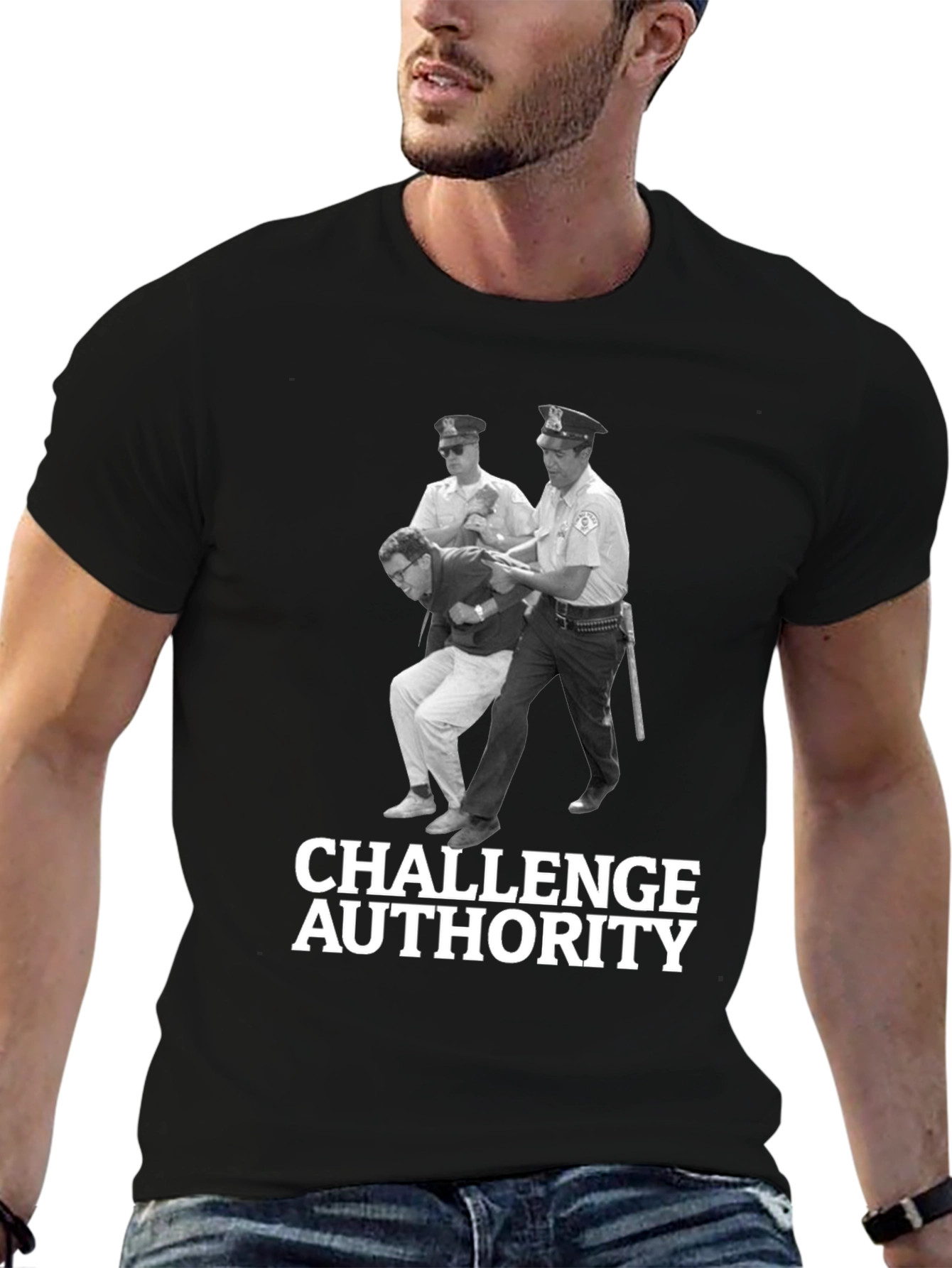 Challenge Authority Graphic Tee - Bold Rebellion Style