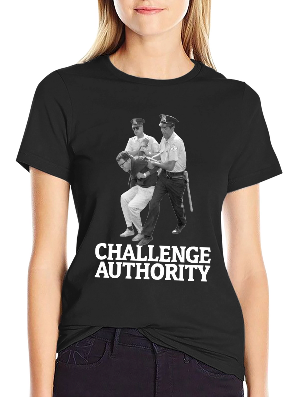 Challenge Authority Graphic Tee - Bold Rebellion Style
