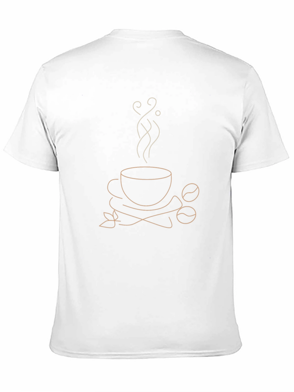 Coffee Lovers Graphic Tee - Unique Line Art Design