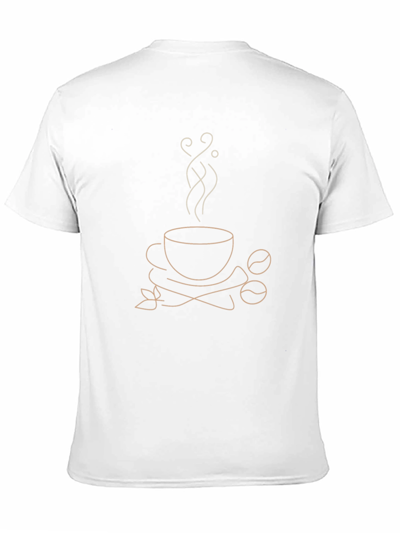 Coffee Lovers Graphic Tee - Unique Line Art Design