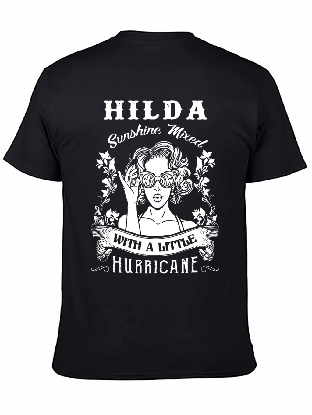 HILDA Sunshine & Hurricane Black T-Shirt