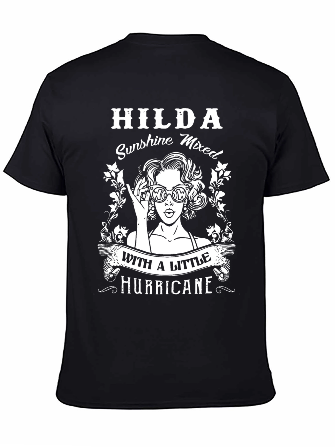 HILDA Sunshine & Hurricane Black T-Shirt