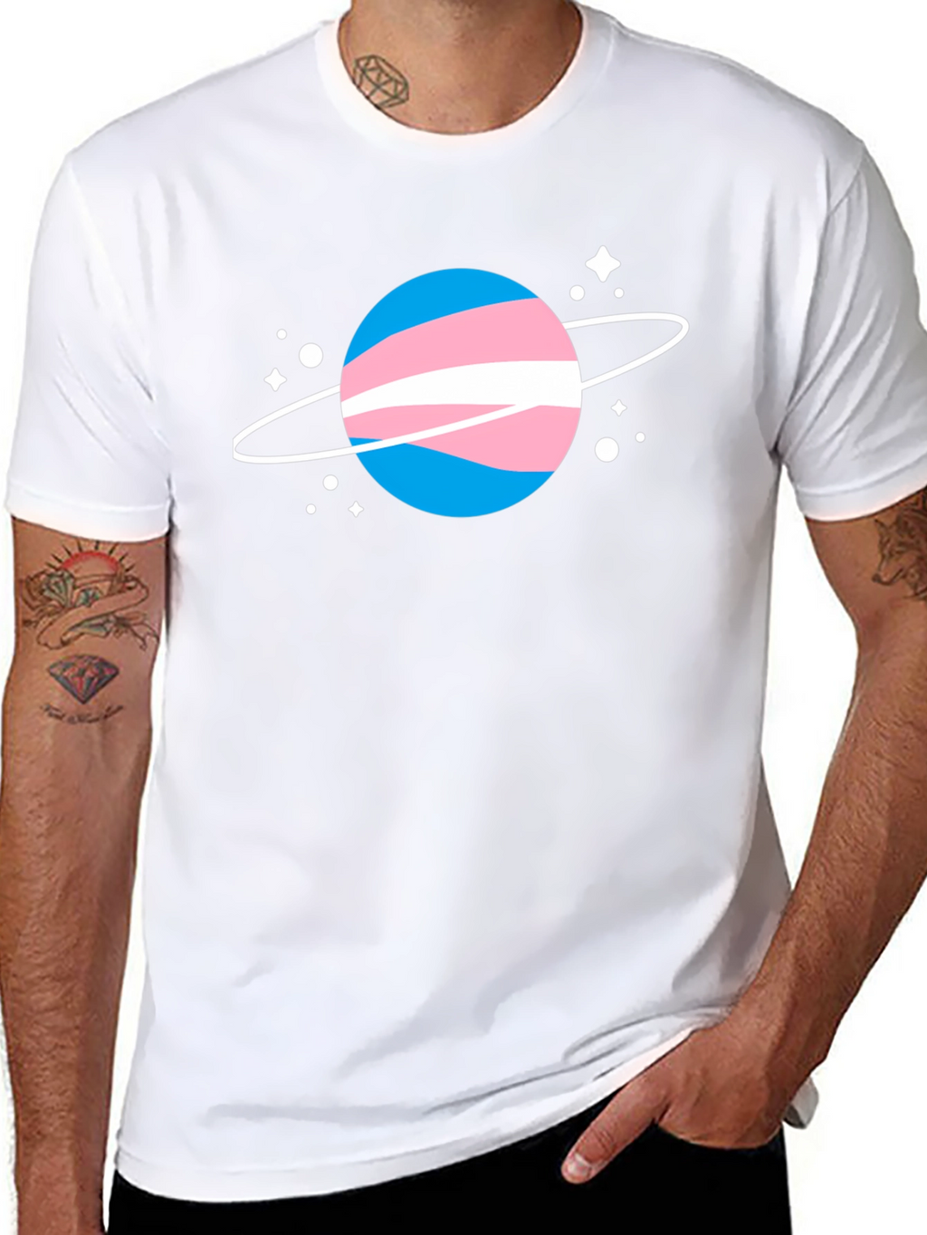 Transgender Pride Planet Graphic Tee