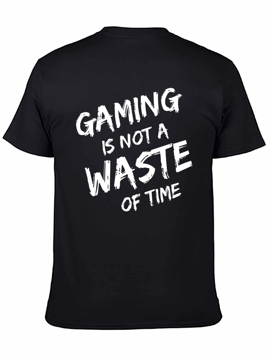 Gaming is Not a Waste of Time Black T-Shirt