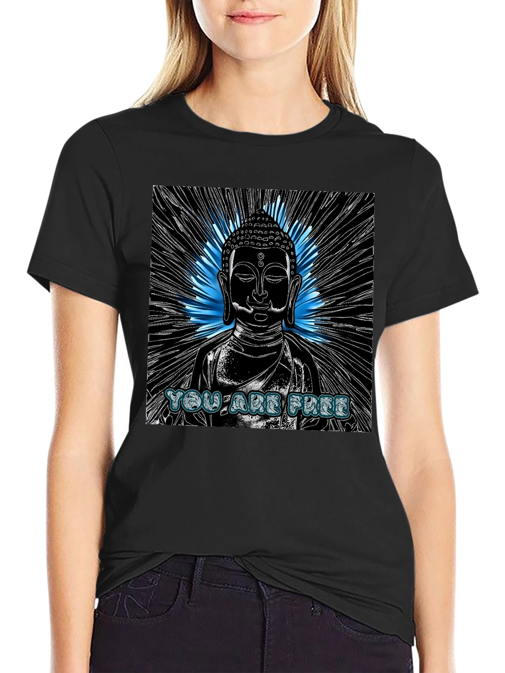Buddha You Are Free Graphic T-Shirt