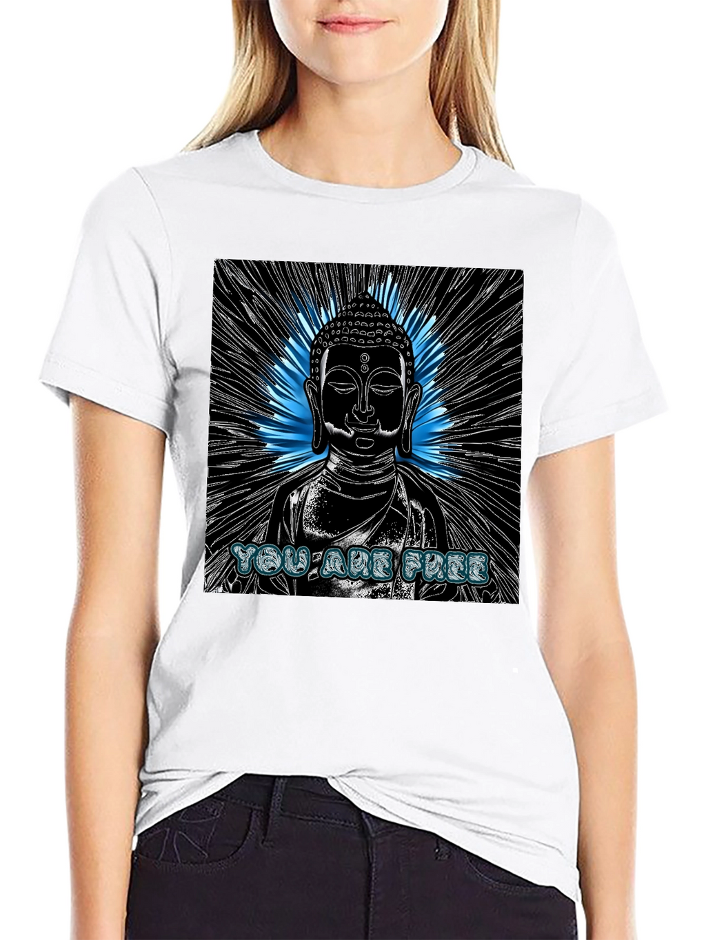 Buddha You Are Free Graphic T-Shirt