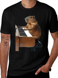 Capybara Piano T-Shirt