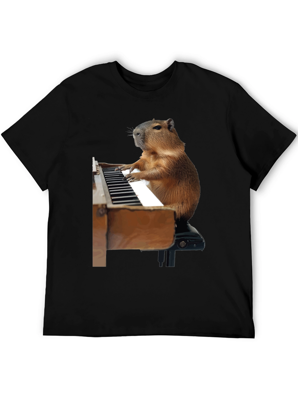 Capybara Piano T-Shirt