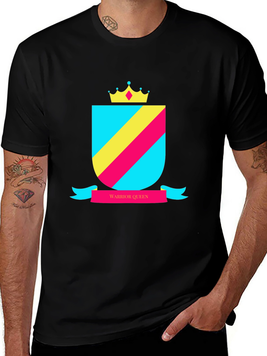 Warrior Queen Graphic T-Shirt - Black Unisex Tee