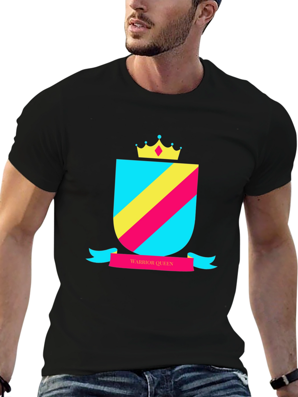 Warrior Queen Graphic T-Shirt - Black Unisex Tee