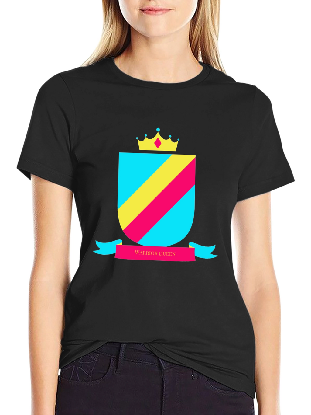 Warrior Queen Graphic T-Shirt - Black Unisex Tee