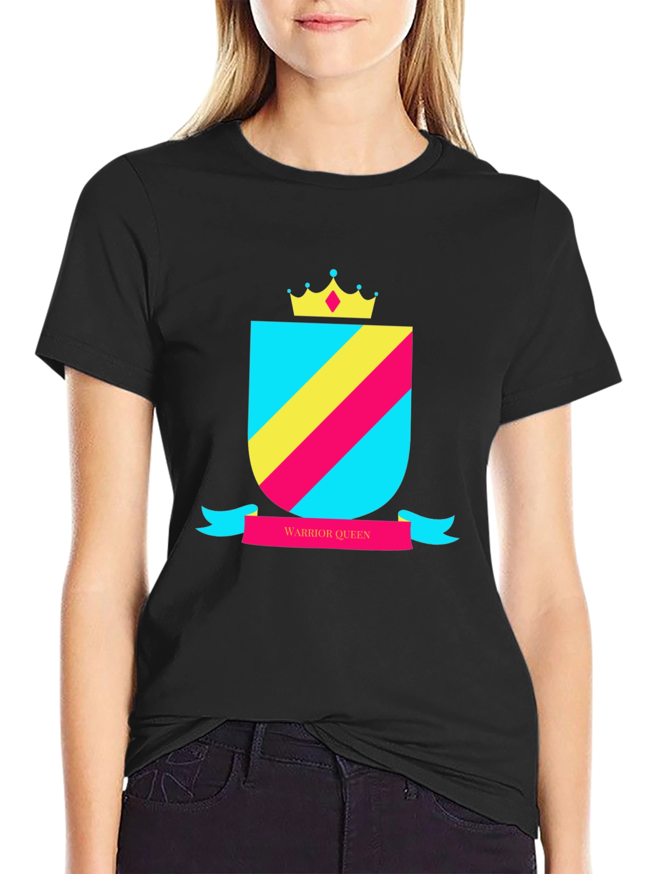 Warrior Queen Graphic T-Shirt - Black Unisex Tee