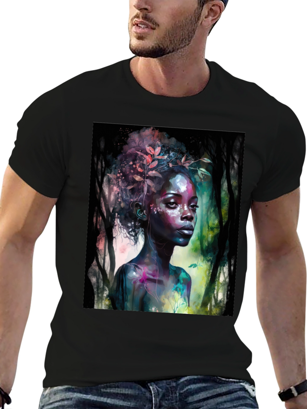 Artistic Woman Graphic T-Shirt