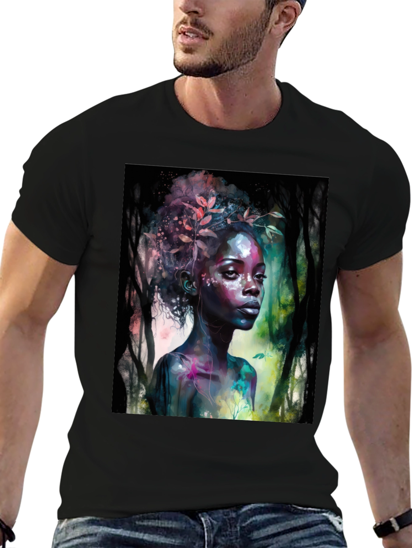 Artistic Woman Graphic T-Shirt