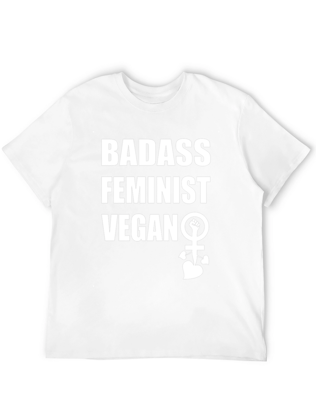 Badass Feminist Vegan Graphic Tee