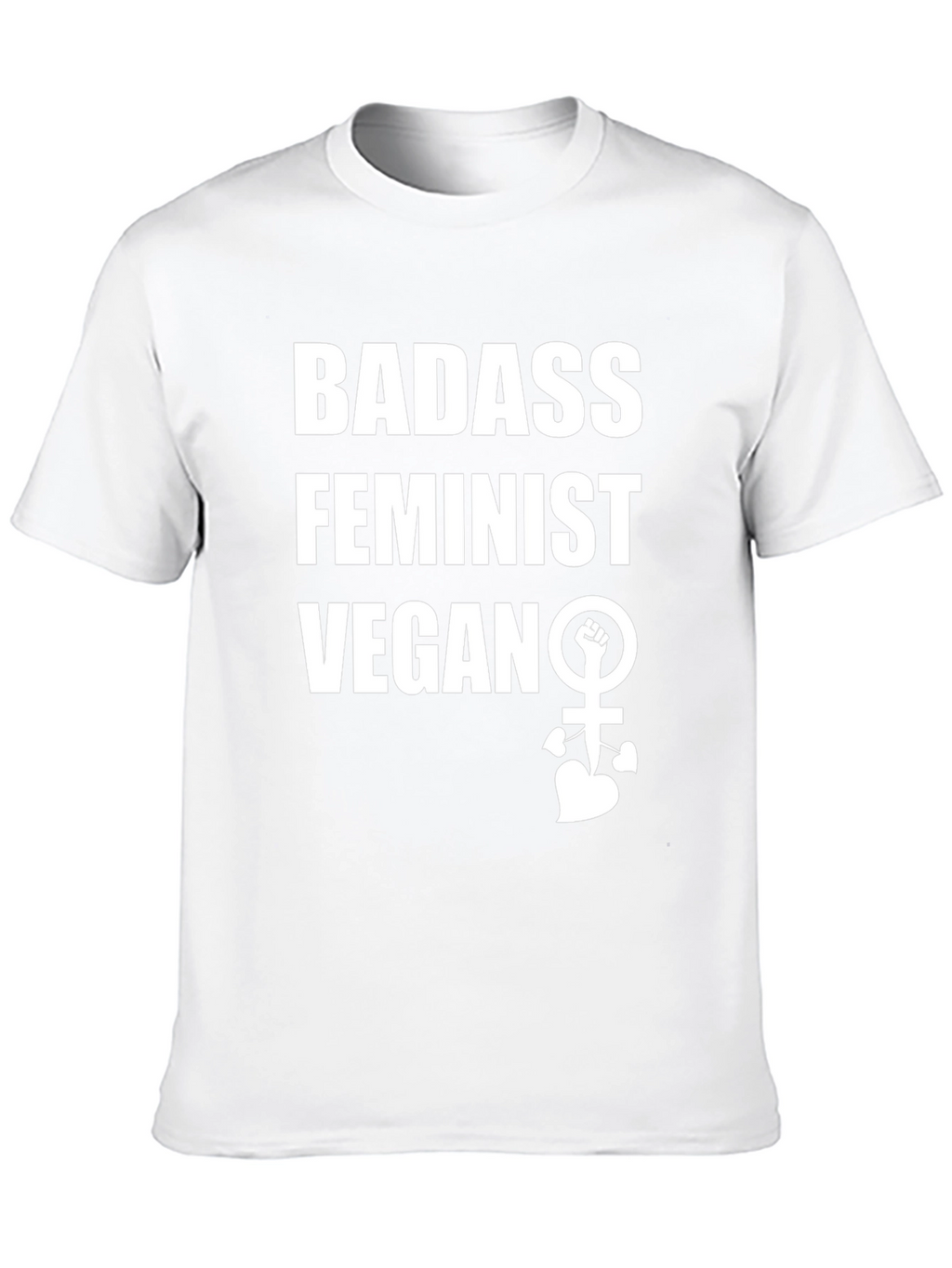 Badass Feminist Vegan Graphic Tee