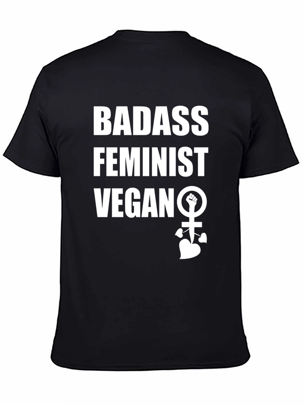 Badass Feminist Vegan Graphic Tee