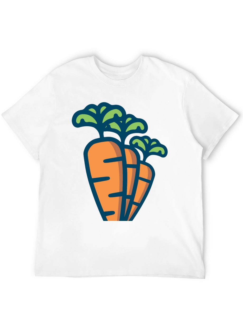 Carrot Graphic Tee - Black Unisex T-Shirt