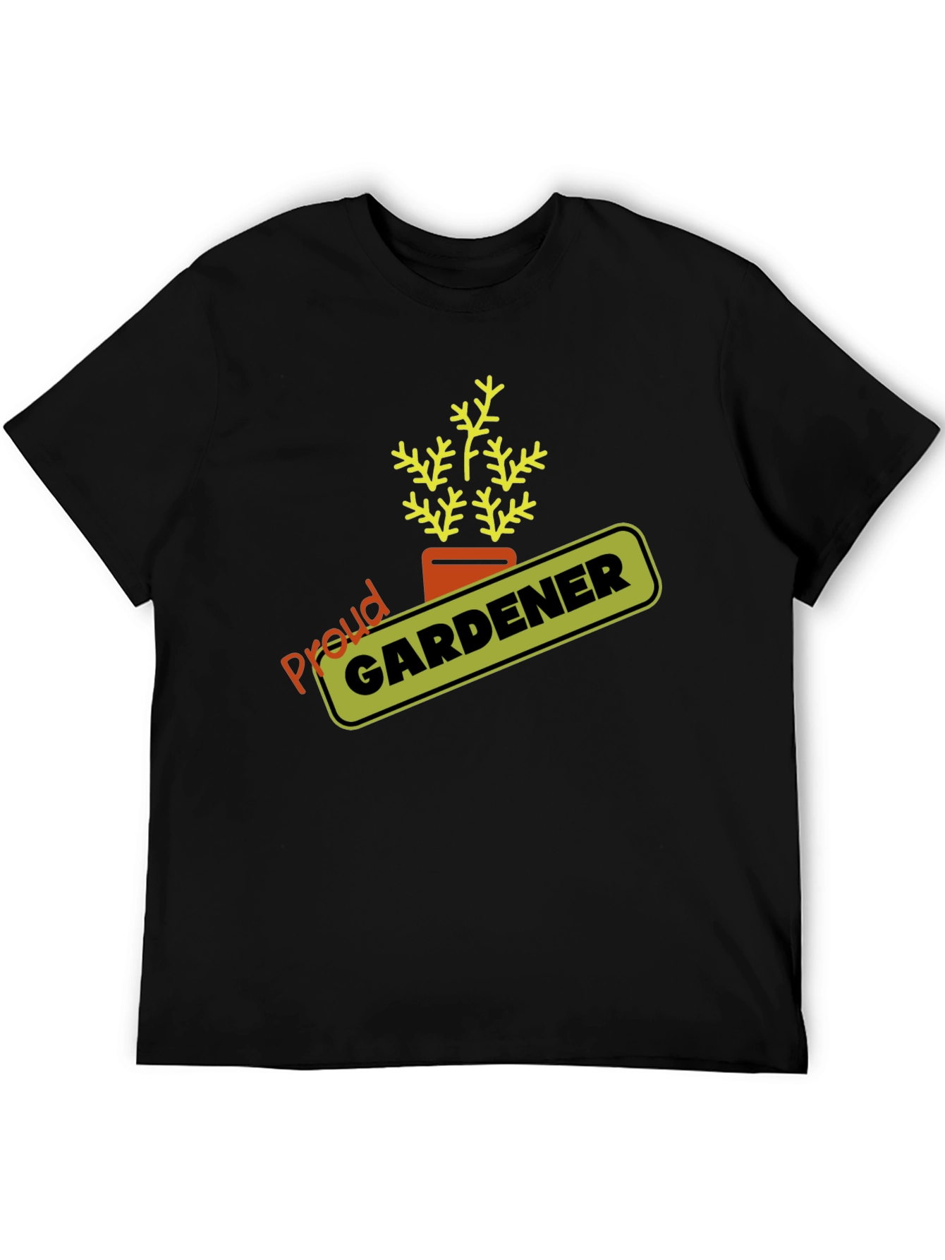 Proud Gardener Black T-Shirt