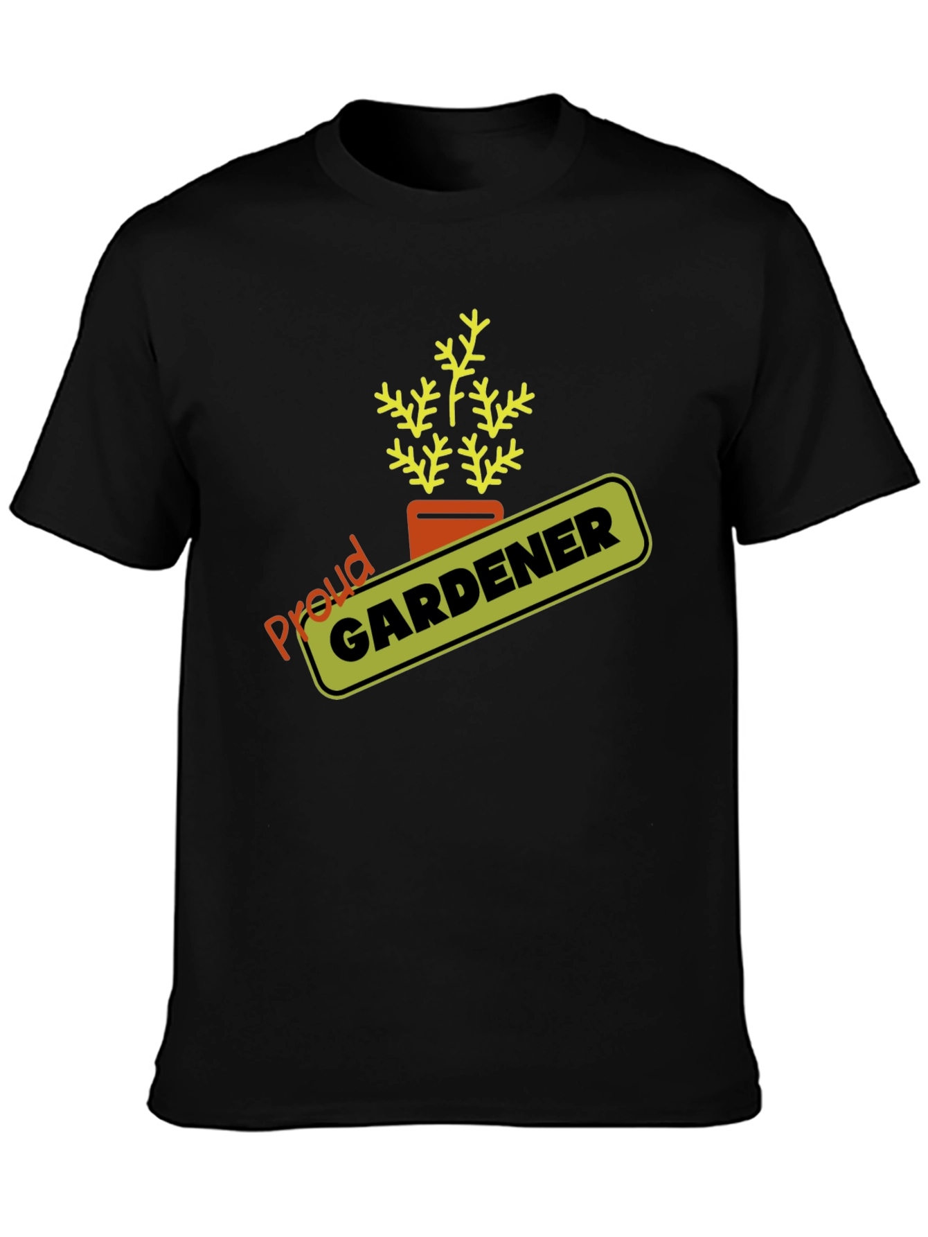 Proud Gardener Black T-Shirt