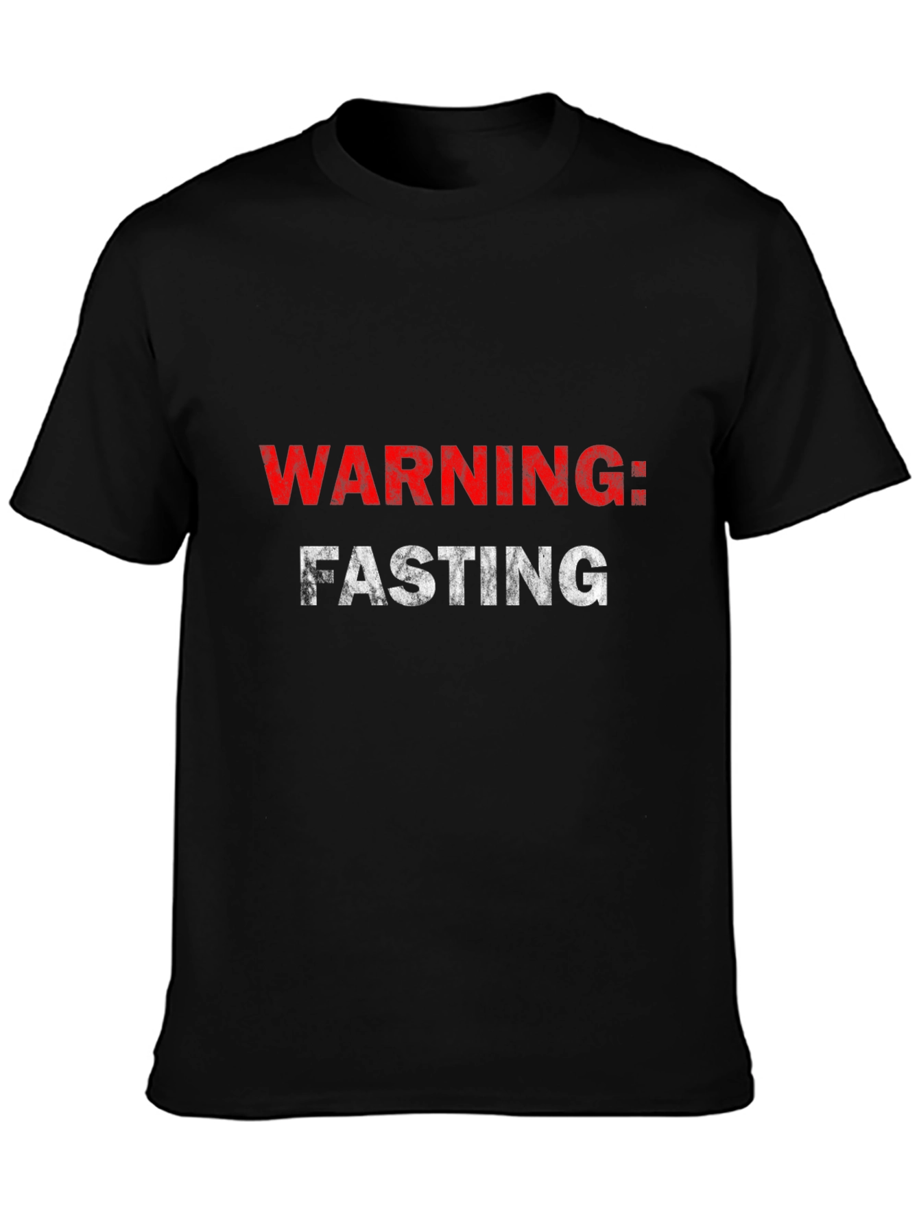 Warning: Fasting Black Graphic Tee